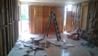 Debris and Ladder in a Room