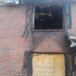 Exterior View of Window in Burned Building